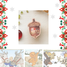 Load image into Gallery viewer, 2025 Advent Calendar Jan Brett • 4 Sock Sets: 2 minis + 1 full skein each