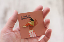Load image into Gallery viewer, Bookworm Enamel Pin