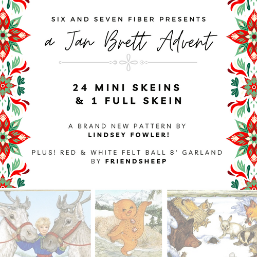 2024 Advent Calendar Jan Brett • 24 Mini Skeins + 1 Full Skein