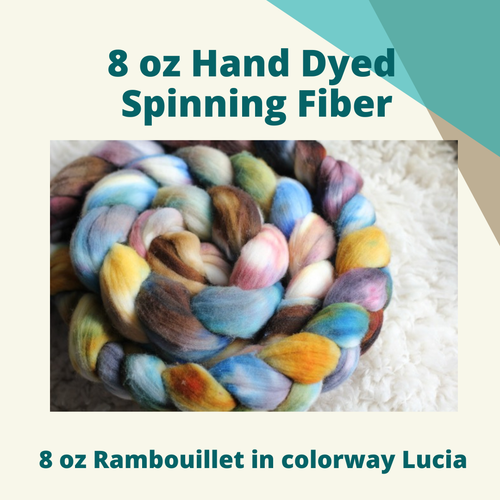 8oz Hand Dyed Spinning Fiber | Raffle Ticket Benefitting Food Bank of the Rockies