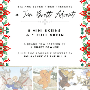 2025 Advent Calendar Jan Brett • 8 Mini Skeins + 1 Full Skein