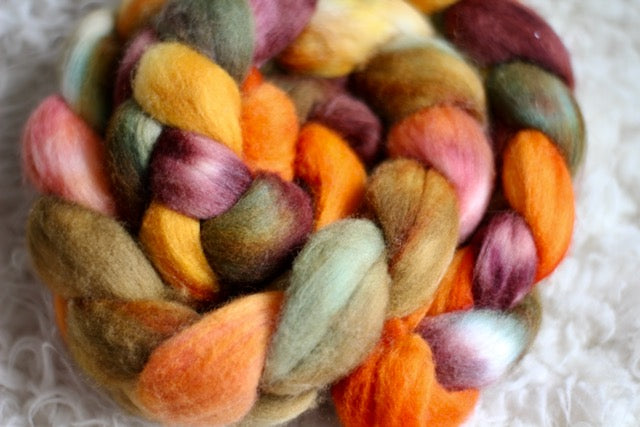 A World Where There Are Octobers • Polwarth Spinning Fiber • Ready to Ship