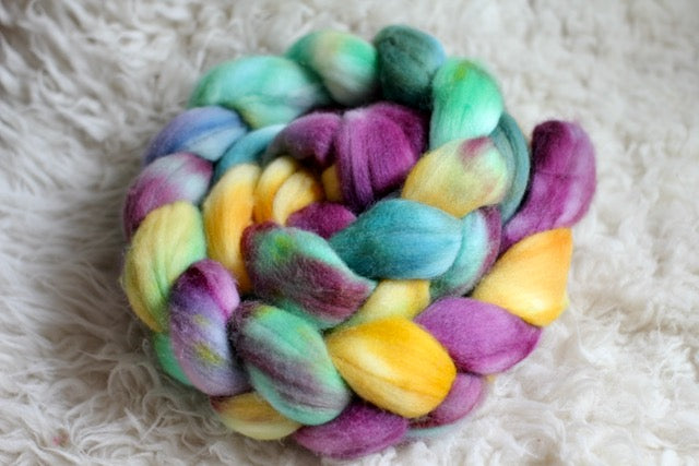 Morning Glory • Polwarth Spinning Fiber • Ready to Ship