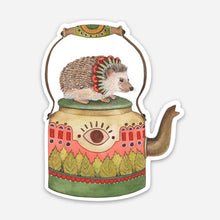 Load image into Gallery viewer, Hedgehog Teapot Sticker