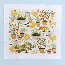 Load image into Gallery viewer, Gingiber Garden Chickens Tea Towel