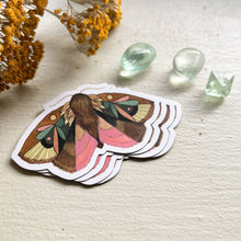 Load image into Gallery viewer, Pink Woodland Moth Magnet