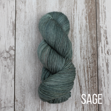 Load image into Gallery viewer, Dyed to Order Tonals • Alfalfa Base • 80% Superwash Merino, 10% Cashmere, 10% Nylon • Fingering Weight
