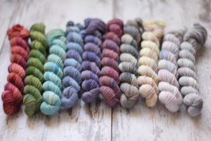 Entire Little Women Collection Mini Skeins • Dyed to Order