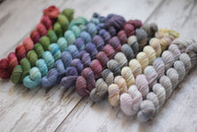 Load image into Gallery viewer, Dyed to Order • Little Women Knits Book &amp; Entire Little Women Collection Mini Skeins