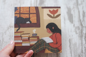 Bookworm Greeting Card