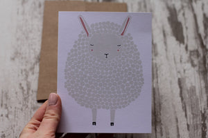 Gray Sheep Greeting Card
