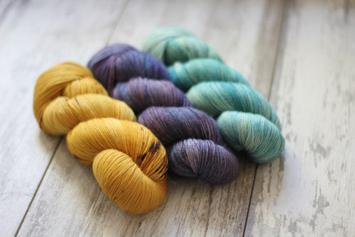 Gorse, Pansy Slippers, That Laurence Boy • Ready to Ship • Alfalfa Base