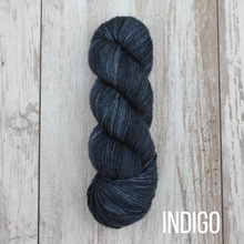 Load image into Gallery viewer, Dyed to Order Tonals • Alfalfa Base • 80% Superwash Merino, 10% Cashmere, 10% Nylon • Fingering Weight